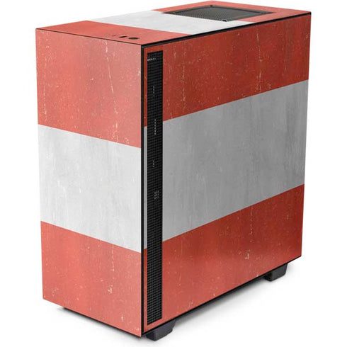 Peru Flag Distressed NZXT H510 Compact ATX Mid-Tower Case Skin